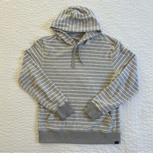 Faherty Men’s Hoodie | Size S | Grey & White